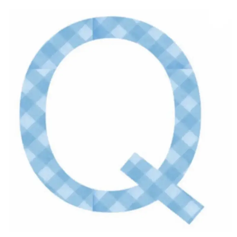 Top-Seller Lilipinso Sticker blau Buchstabe q