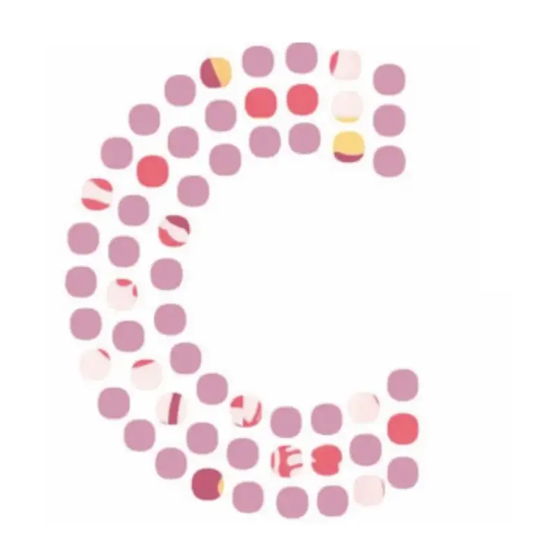 Lilipinso Sticker rosa Buchstabe c Heißes Angebot