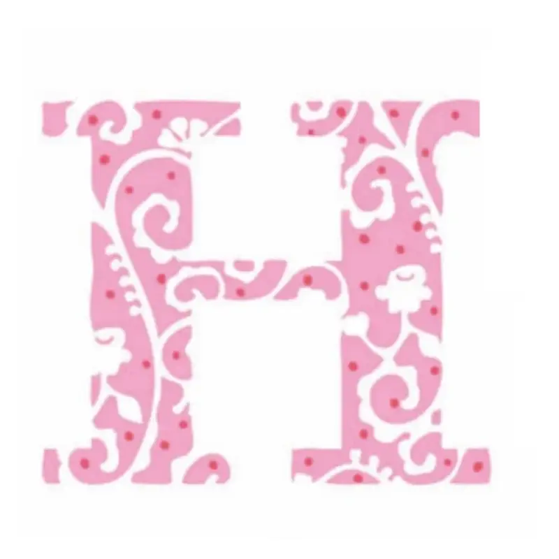 Lilipinso Sticker rosa Buchstabe h Zertifiziert