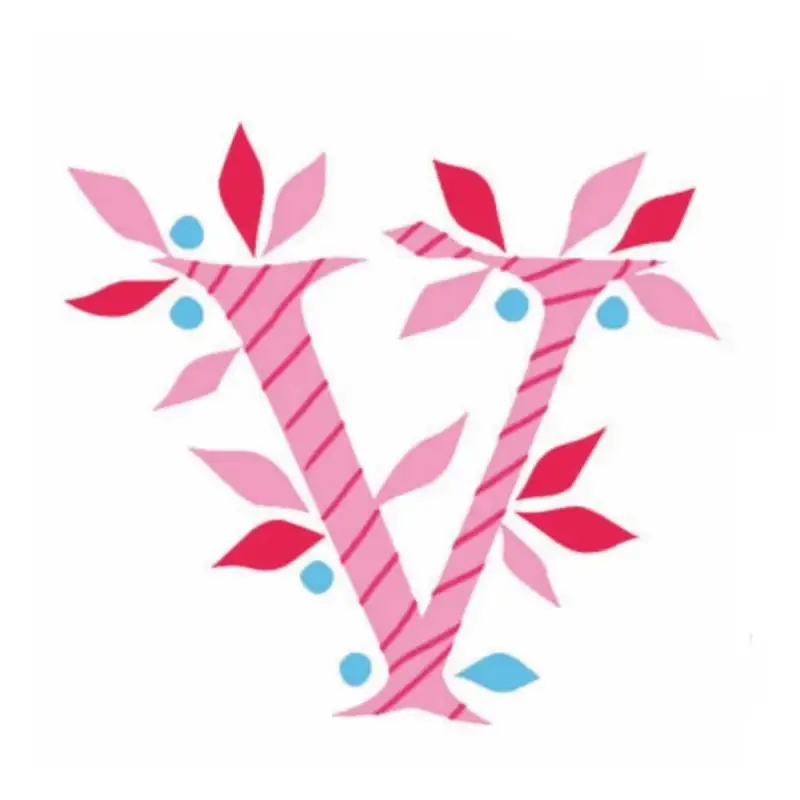 Lilipinso Sticker rosa Buchstabe v Schnäppchen