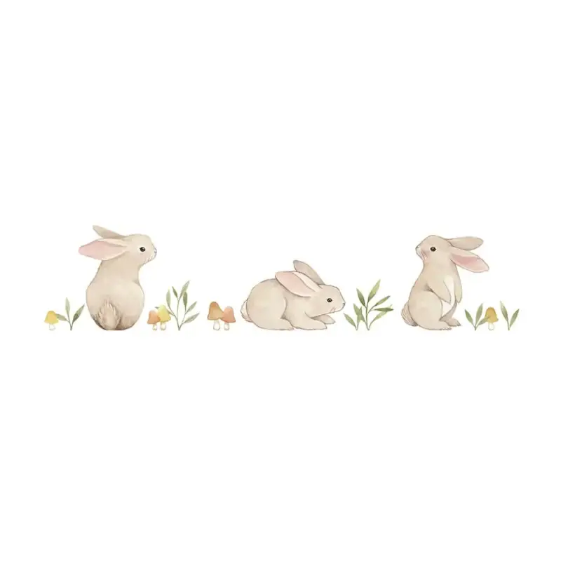 Jetzt Bestellen Lilipinso Wandsticker A3 kleine Hasen im Gras braun