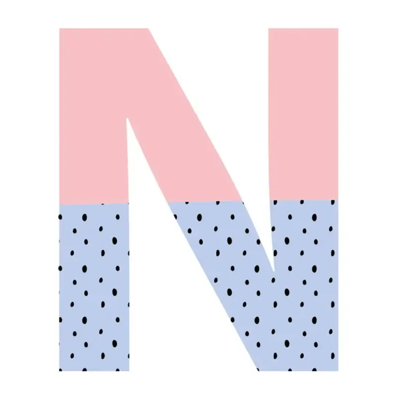Lilipinso Wandsticker Happy Buchstabe N Nur Heute