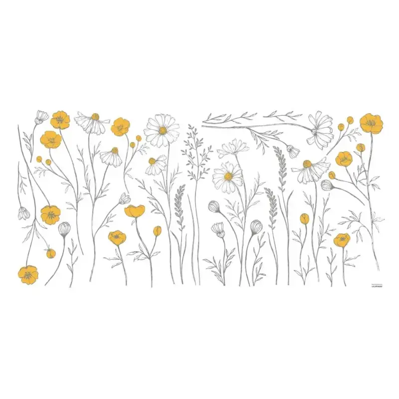 Bestseller Lilipinso Wandsticker XL Kamille & Butterblume groß