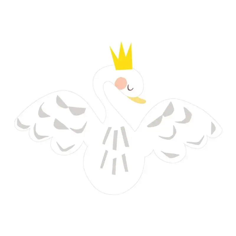 Highlight Lilipinso Wandsticker XL Schwan mit Krone