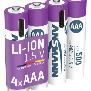 Sonderaktion Lithium Ionen Micro (AAA) Akkus USB-C - 4 Stück, Sicherheitsabschaltung