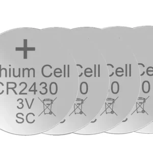 Rabatt Lithium Knopfzelle CR2430, 3 Volt - 5 Stück