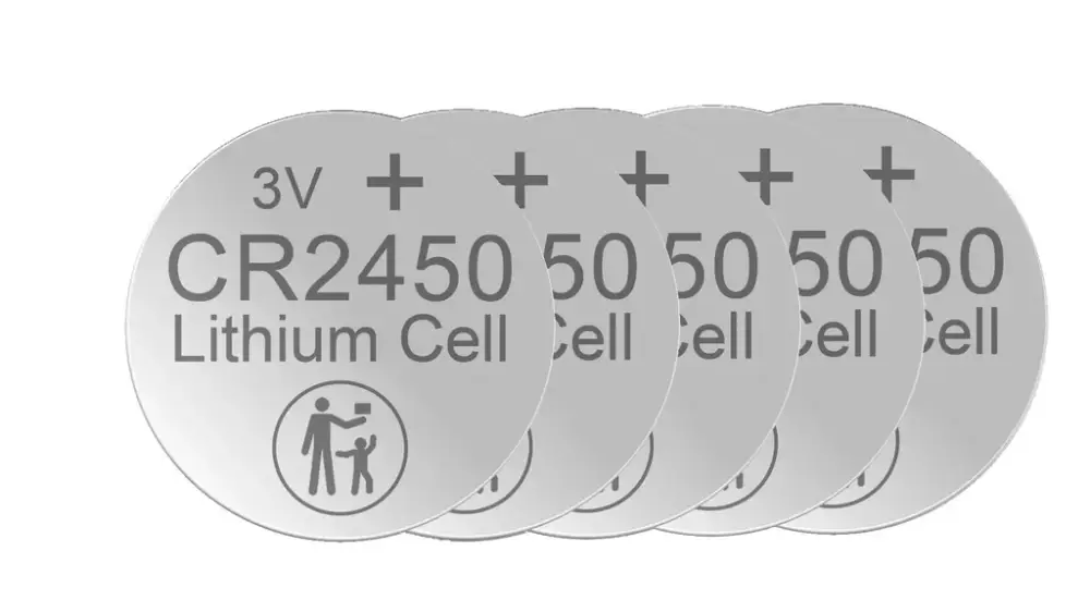 Jetzt Bestellen Lithium Knopfzelle CR2450, 3 Volt - 5 Stück