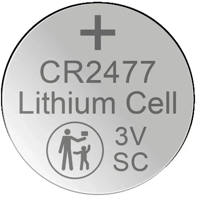 Lithium Knopfzelle CR2477, 3 Volt - 1 Stück Echt