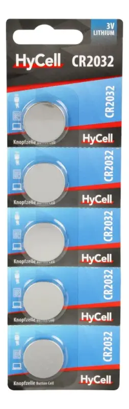 Kracherpreis Lithium Knopfzellen CR2032 - 5 Stück