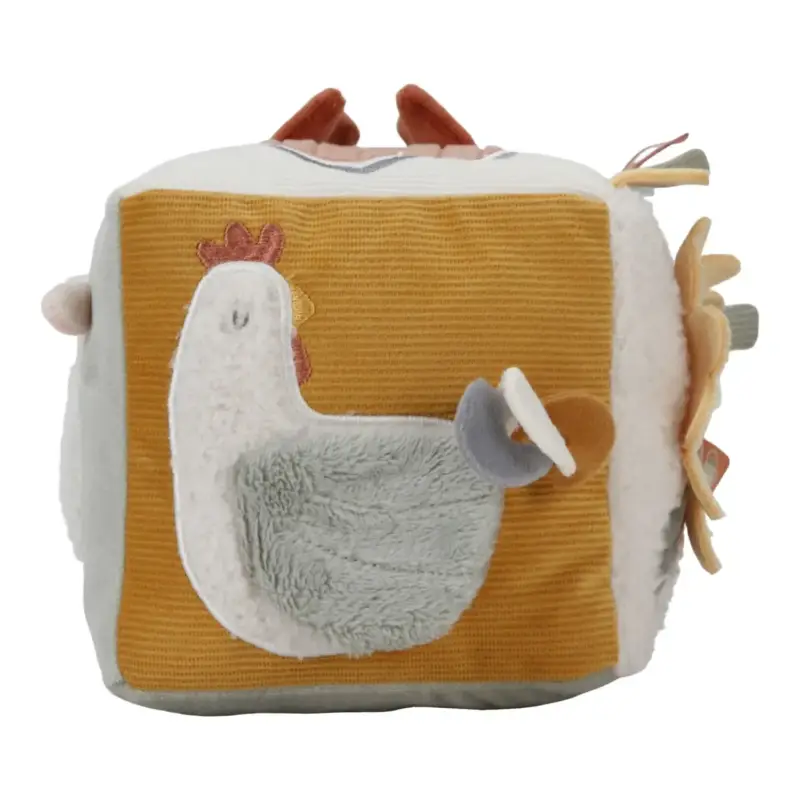 Sale Little Dutch Aktiv Würfel - Soft Little Farm, 14x14x14