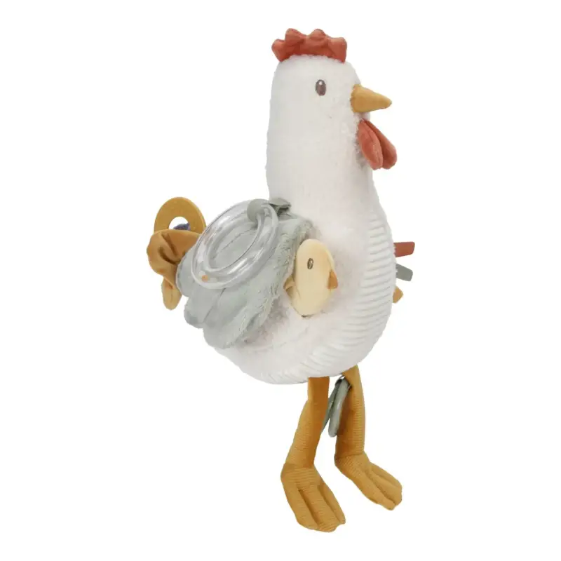 Little Dutch Aktivitätsspielzeug, Aktivitäten Huhn Little Farm- Stofftier mit Rassel & Knisterflügeln ab 0 Monaten Heißes Angebot