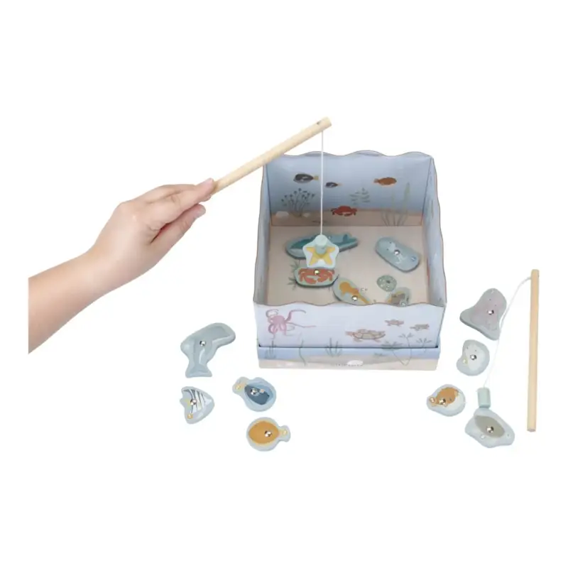 Nur Für Kurze Zeit Little Dutch Angelspiel - Magnetisches Holzspielzeug für Kinder - Feinmotorik & Konzentration fördern