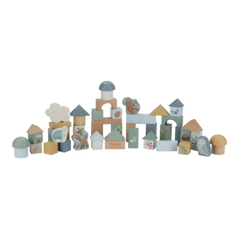Direkt Vom Hersteller Little Dutch Bausteine, Bauklötze - Forest Friends, Blau