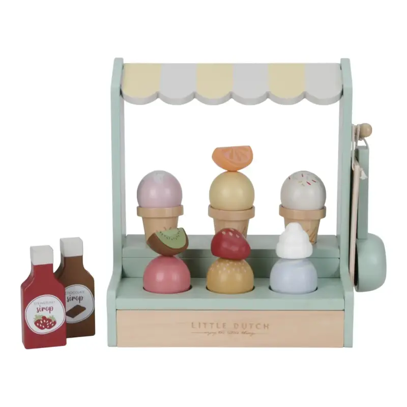 Bestpreis Little Dutch Eisstand Spielzeug Set, Mehrfarbig
