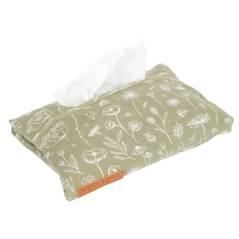 Heißes Angebot Little Dutch Feuchttuch Box Bezug "Wild Flowers" oliv