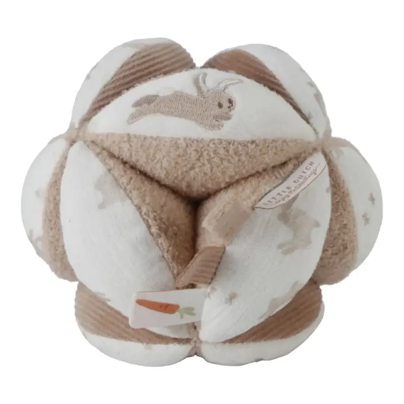 Little Dutch Greifball Baby Bunny - Activity Ball mit Rassel, Texturen & Little Farm Design Nur Für Kurze Zeit