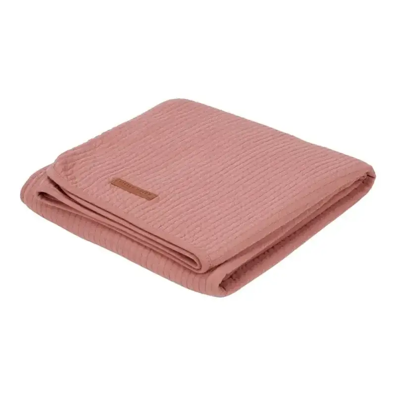 Neu Little Dutch Kinderbettdecke, Sommerdecke – Baumwoll Sommerdecke für Kinderbett, Farbe: Pink blush