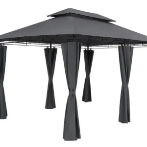 Pavillon MOLDAU, anthrazit, Stahl / Polyester Saisonangebot