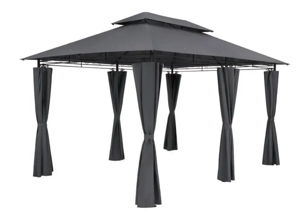 Pavillon MOLDAU, anthrazit, Stahl / Polyester Saisonangebot
