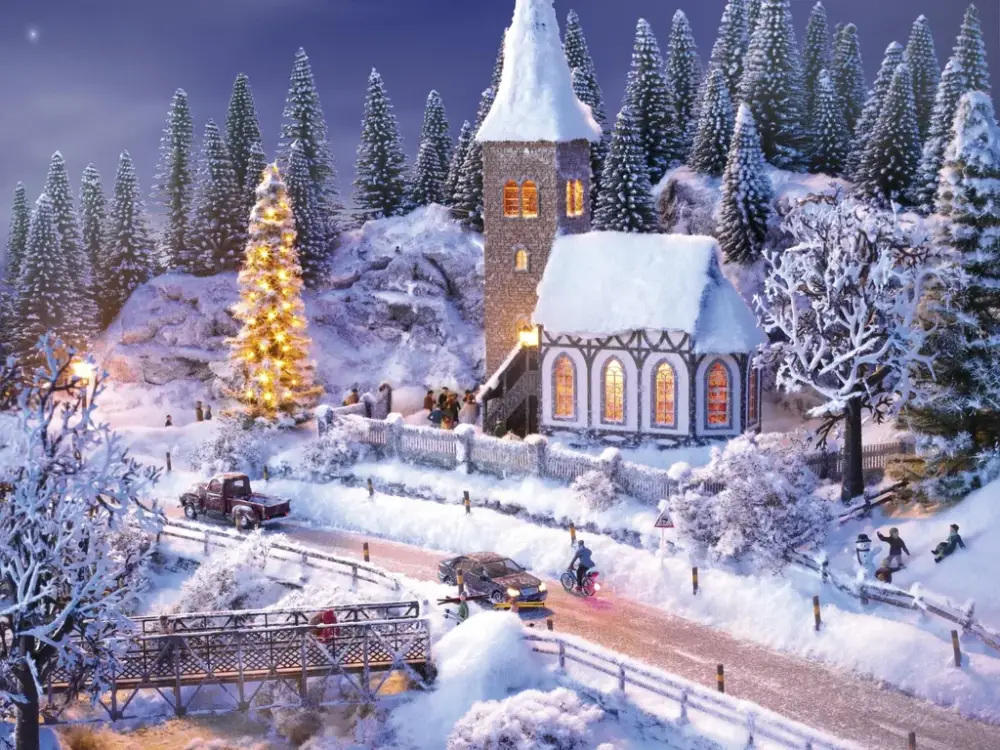 Perfekt-Set Winter-Landschaft Geprüft