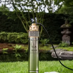 Sale Peripher Tiefbrunnenpumpe Edelstahl MSC 4/1 M, sandsicher mit Messing-Laufrad, bis 3.000 l/h Fördermenge
