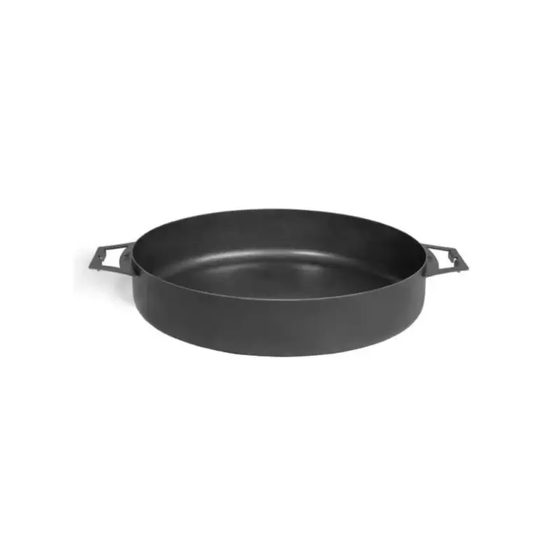 Pfanne 50 cm, Grillpfanne Stahl, Feuerstelle Pfanne mit 2 Griffen Direkt Vom Hersteller