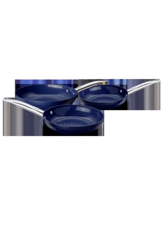 Online Kaufen Pfannen-Set "Prestige" mit Diamant-Antihaftbeschichtung, blau, 3-teilig - Ø 20 cm / 24 cm/ 28 cm