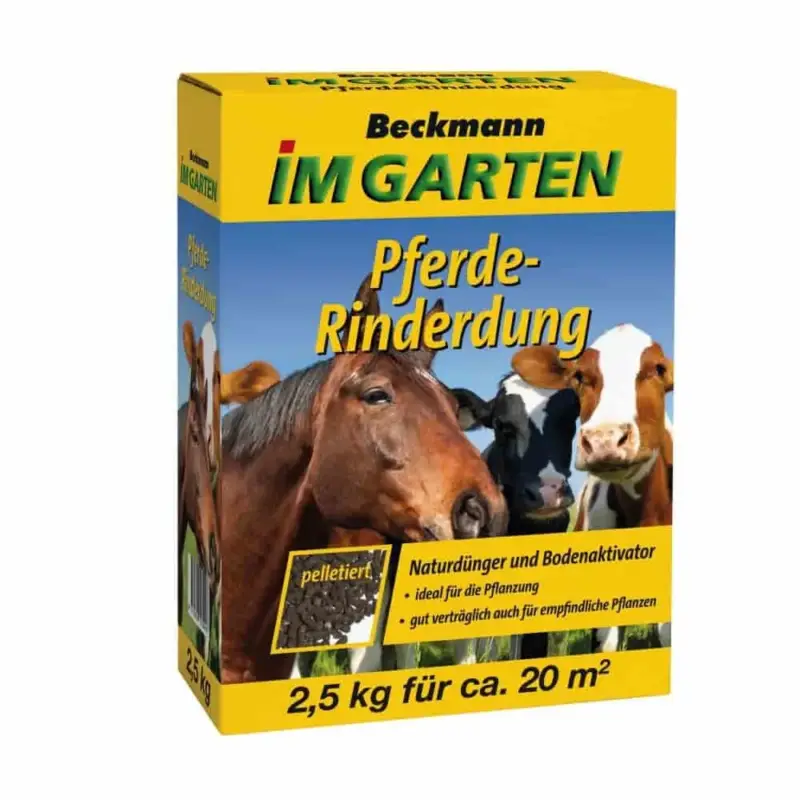 Pferde-Rinderdung pelletiert 2,5 Kg BIO Anbau geeignet Ausverkauf