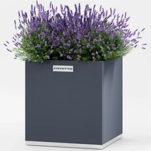 Sale Pflanzkübel Quadratisch Stahl 40x40x50cm, Metall Pflanzkübel für Garten & Terrasse