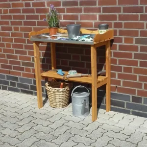 Knallerangebot Pflanztisch mit verzinkter Arbeitsfläche