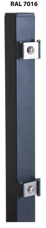 Schnäppchen Pfosten für Doppelstab- und Einstabmatten 1500 x 40 x 40 mm - anthrazit