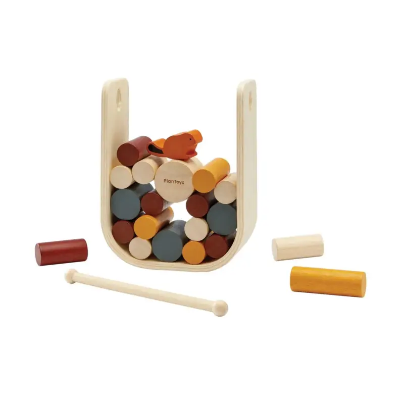 Heißes Angebot Plan Toys - Familienspiel - Stämme ziehen groß, Gummibaumholz
