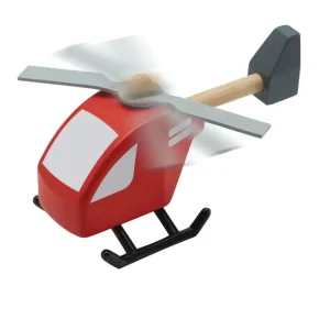 Direkt Vom Hersteller Plan Toys - Helicopter, Gummibaumholz