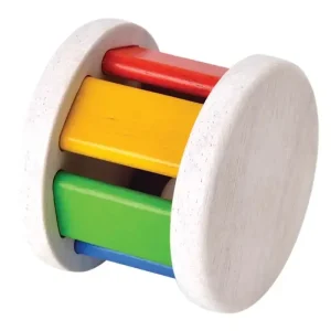 Plan Toys - Krabbelspielzeug - Walze bunt, Gummibaumholz Must-Have