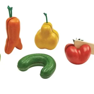 Jetzt Kaufen Plan Toys - Krummes Obst & Gemüse Set, Gummibaumholz