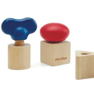 Finale Aktion Plan Toys - Motorikspielzeug - Schrauben und Muttern, Gummibaumholz