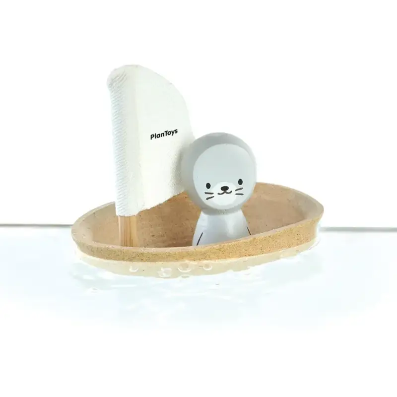 Schnäppchen Plan Toys Badewannen-Boot natur Seehund
