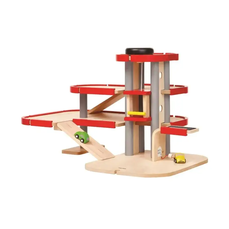 Direktkauf Plan Toys Parkhaus Stromtankstelle Holz
