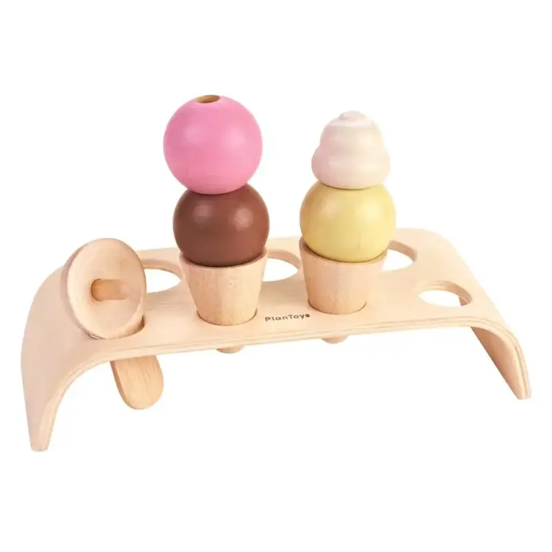 Plan Toys Spielzeug Eiscreme-Set Holz Saisonangebot