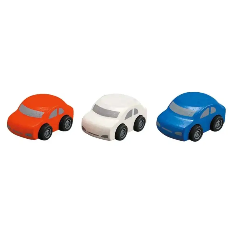 Schneller Versand Plan Toys Spielzeug Familienauto-Set Holz