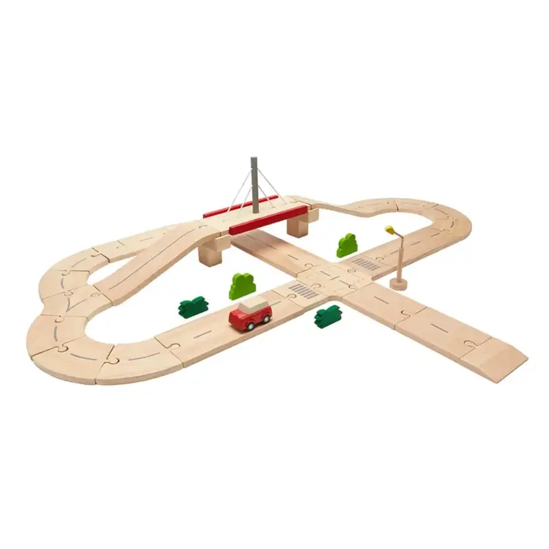 Bestpreis Plan Toys Straßensystem Holz
