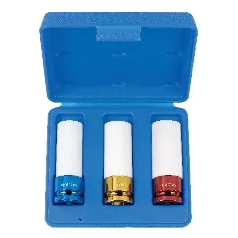 Schlagschrauber Nüsse Satz, 1/2 Zoll Cr-Mo, 17-19-21 mm, inkl. Box Expressversand