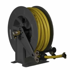 Schlauchaufroller Stahl/ABS-Kunststoffgehäuse OSK 610 mit 15 m, 1" PVC-Gewebeschlauch, max. 9bar/50C° Solange Der Vorrat Reicht