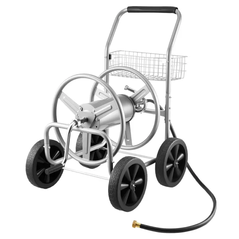 Sichere Zahlung Schlauchtrommelwagen, 91 m für 1/2"-5/8" Schlauch, inklusive Ablagekorb