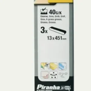 Schleifbänder K40, 13 x 455 mm, 3er Set Markenware