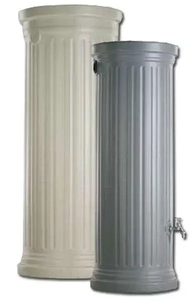 Abverkauf Säulentank / Regentonne "CLASSIC line", Steingrau, 1000 Liter