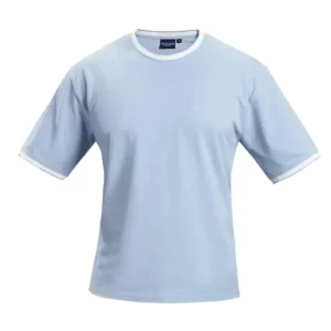 Preiswert T-Shirt Baumwollpique, Farbe jeansblau, Gr.M L