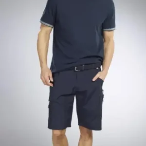 T-Shirt Baumwollpique, Farbe marine, Gr.M Abverkauf