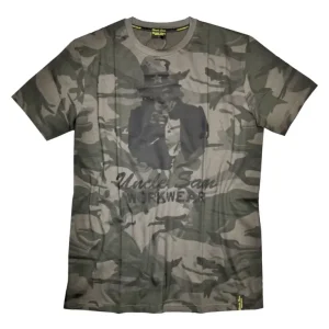 Garantierte Lieferung T-Shirt Rundhals, Farbe camouflage, Gr.M