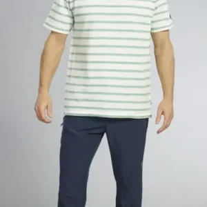 T-Shirt, Farbe grün-gestreift, Gr.M Super-Preis